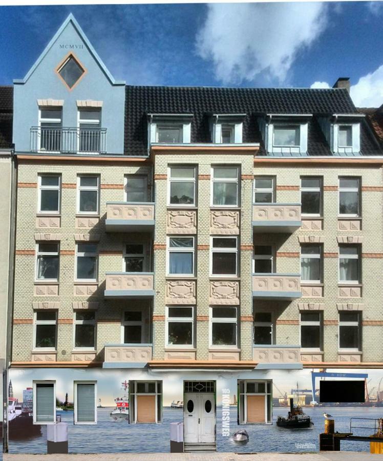 Ruhige Ferienwohnung In Der City Koenigswohnung Kiel Exterior foto